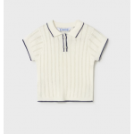 Mayoral Μπλούζα Πόλο κοντομάνικη Εκρού 26-01104-026