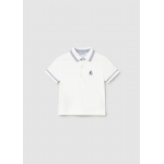 Mayoral Πολο κοντομάνικο λευκό 26-01107-076