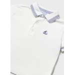 Mayoral Πολο κοντομάνικο λευκό 26-01107-076