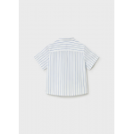 Mayoral Πουκαμισο κοντομ λινο γιακ μαo Μπλε σκούρο 26-01111-020