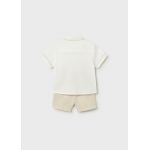 Mayoral Σετ βερμουδα λινη suiting Μπεζ 26-01225-092