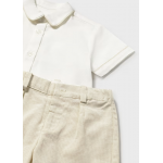 Mayoral Σετ βερμουδα λινη suiting Μπεζ 26-01225-092