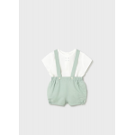 Mayoral Σετ παντελόνι κοντό τιράντες Άκουα 26-01267-090 Mayoral Σετ παντελόνι κοντό τιράντες Άκουα 26-01267-090