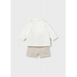 Mayoral Σετ παντελόνι κοντό πουκάμισο γιλέκο Μπεζ 26-01269-023 Mayoral Σετ παντελόνι κοντό πουκάμισο γιλέκο Μπεζ 26-01269-023