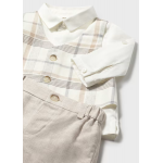 Mayoral Σετ παντελόνι κοντό πουκάμισο γιλέκο Μπεζ 26-01269-023 Mayoral Σετ παντελόνι κοντό πουκάμισο γιλέκο Μπεζ 26-01269-023