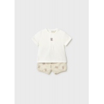 Mayoral Σετ παντελόνι κοντό Μπεζ 26-01274-032 Mayoral Σετ παντελόνι κοντό Μπεζ 26-01274-032