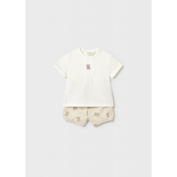 Mayoral Σετ παντελόνι κοντό Μπεζ 26-01274-032