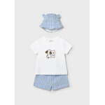 Mayoral Σετ παντελόνι κοντό και καπέλο Σιέλ 26-01276-038 Mayoral Σετ παντελόνι κοντό και καπέλο Σιέλ 26-01276-038