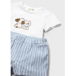 Mayoral Σετ παντελόνι κοντό και καπέλο Σιέλ 26-01276-038 Mayoral Σετ παντελόνι κοντό και καπέλο Σιέλ 26-01276-038