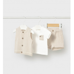 Mayoral Σετ παντελόνι κοντό Μπεζ 26-01279-002