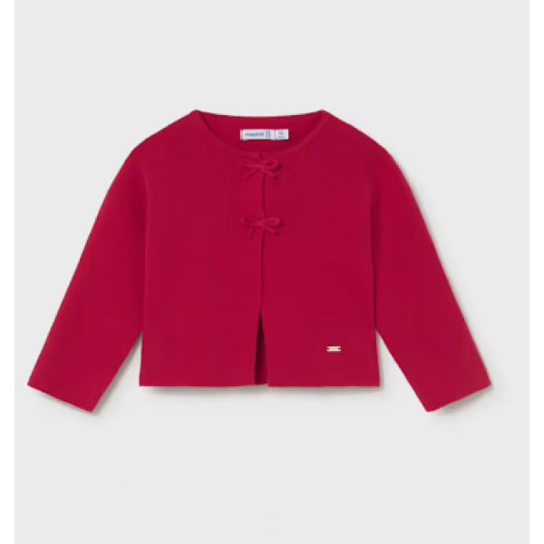 Mayoral Ζακέτα πλεκτή μακριά Κόκκινο 26-01307-050