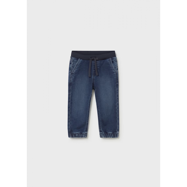Mayoral Παντελονι soft denim jogger Τζιν σκούρο 26-01520-067