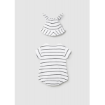 Mayoral Φορμάκι και καπέλο Blanco-Pizarra 26-01606-096