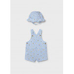 Mayoral Σαλοπέτα κοντή και καπέλο Μπλε 26-01611-015 Mayoral Σαλοπέτα κοντή και καπέλο Μπλε 26-01611-015