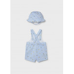 Mayoral Σαλοπέτα κοντή και καπέλο Μπλε 26-01611-015 Mayoral Σαλοπέτα κοντή και καπέλο Μπλε 26-01611-015