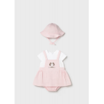 Mayoral Φορμάκι  φούστα με καπέλο Ροζ μπεμπέ 26-01631-047