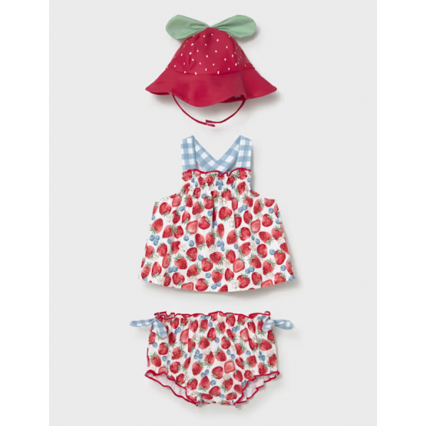 Mayoral Σετ μαγιό 3τμχ Κόκκινο 26-01635-033