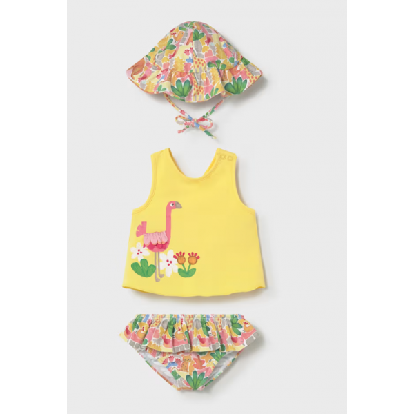 Mayoral Σετ μαγιό 3τμχ Μουσταρδί 26-01636-037