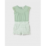 Mayoral Σετ 2 κορμάκια και 2 σορτς μακό Φύκι 26-01640-047 Mayoral Σετ 2 κορμάκια και 2 σορτς μακό Φύκι 26-01640-047