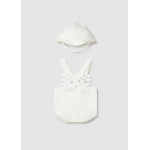 Mayoral Σαλοπέτα κοντή και καπέλο Λευκό 26-01650-030 Mayoral Σαλοπέτα κοντή και καπέλο Λευκό 26-01650-030