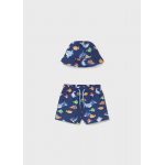 Mayoral Σετ μαγιο με καπελο Μπλε σκούρο 26-01660-072