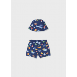 Mayoral Σετ μαγιο με καπελο Μπλε σκούρο 26-01660-072