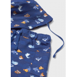 Mayoral Σετ μακο σταμπα με καπελο Μπλε σκούρο 26-01667-082