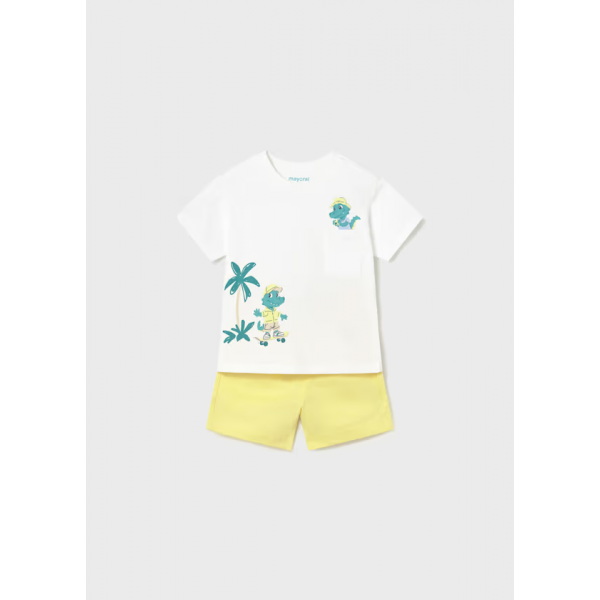 Mayoral Σετ μακο σταμπα Λεμονί 26-01672-053