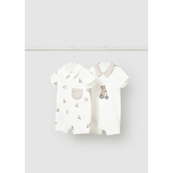 Mayoral Σετ 2 φορμάκια κοντά Εκρού 26-01715-092