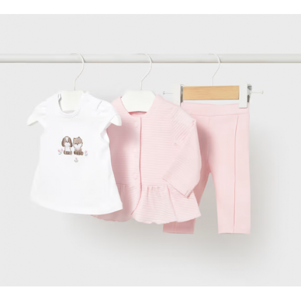 Mayoral Σετ κολάν σακάκι Ροζ μπεμπέ 26-01732-014