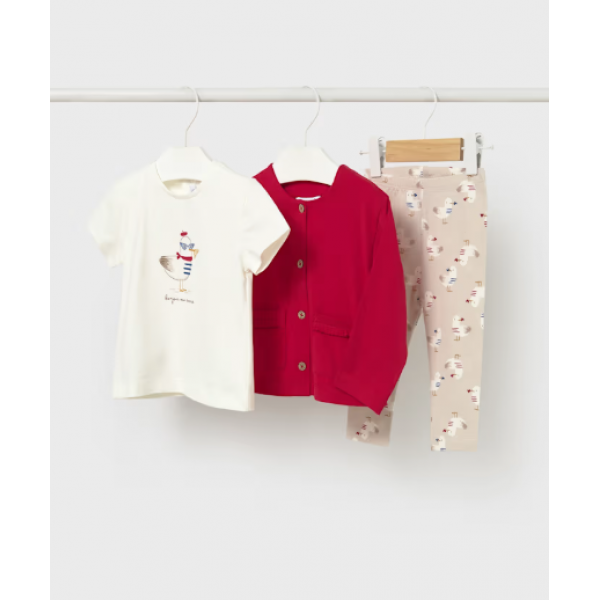 Mayoral Σετ Κολάν 3 τεμάχια Κόκκινο 26-01749-087