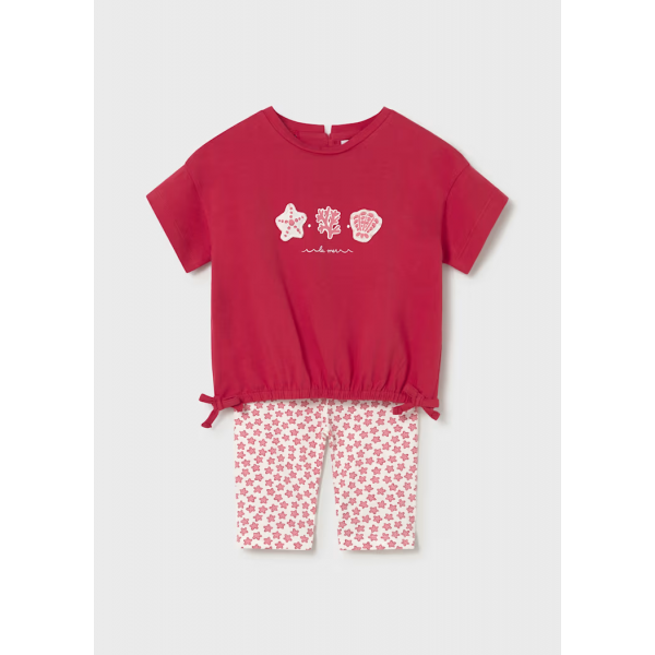 Mayoral Σετ κολάν σταμπωτό Κόκκινο 26-01753-016