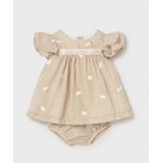 Mayoral Φόρεμα κεντητό Μπεζ 26-01802-092