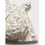 Mayoral Φόρεμα λινό σταμπωτό Μπεζ 26-01809-015