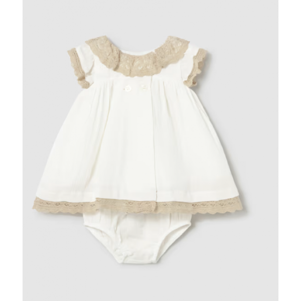 Mayoral Φόρεμα Κρεμ 26-01888-035