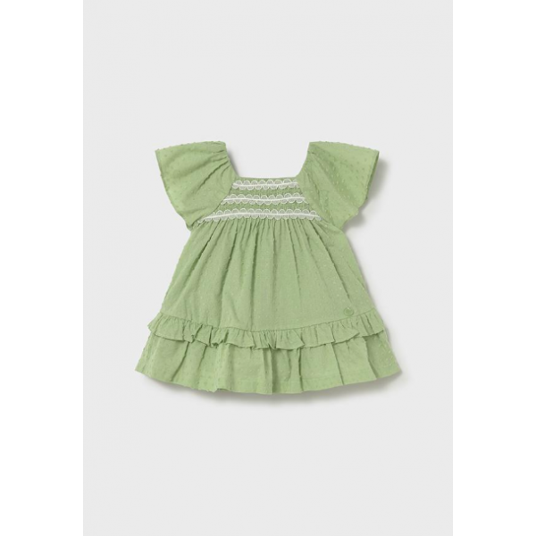 Mayoral Φόρεμα plumeti Πράσινο 26-01912-042