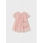 Mayoral Φόρεμα τούλι με τσάντα Ροζ φούξια 26-01917-046