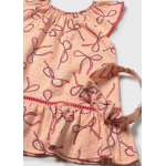 Mayoral Φόρεμα με φιόγκους και στέκα Μανταρινί 26-01923-072