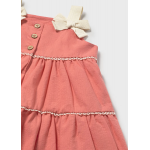 Mayoral Φόρεμα με φιόγκους Φλαμίνγκο 26-01924-076