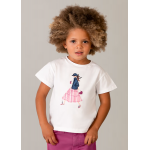 Mayoral Μπλούζα κοντομάνικη Λευκό 26-03011-077