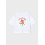 Mayoral Μπλουζα κοντομανικη Λευκό-Λωτός 26-03016-021
