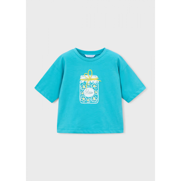 Mayoral Μπλουζα κοντομανικη Μπλε σκούρο 26-03016-024