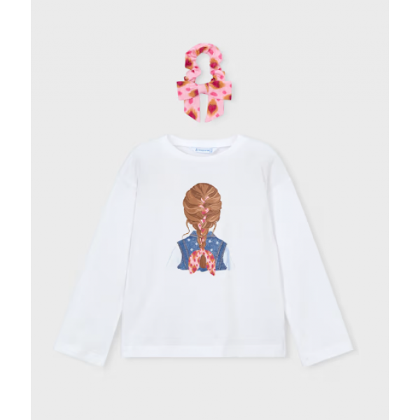 Mayoral Μπλούζα Λευκό 26-03020-015