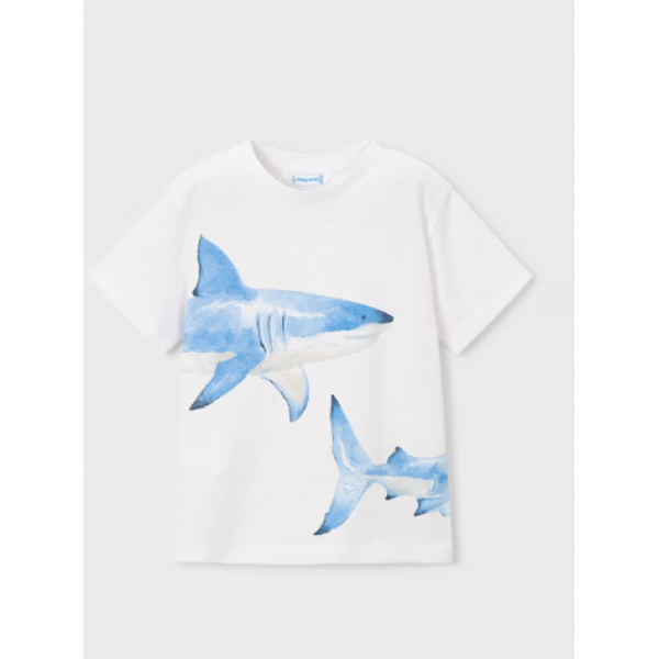 Mayoral Μπλούζα κοντομάνικη Λευκό 26-03080-092