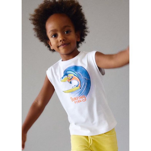 Mayoral Μπλούζα Αμάνικη Λευκό 26-03085-080