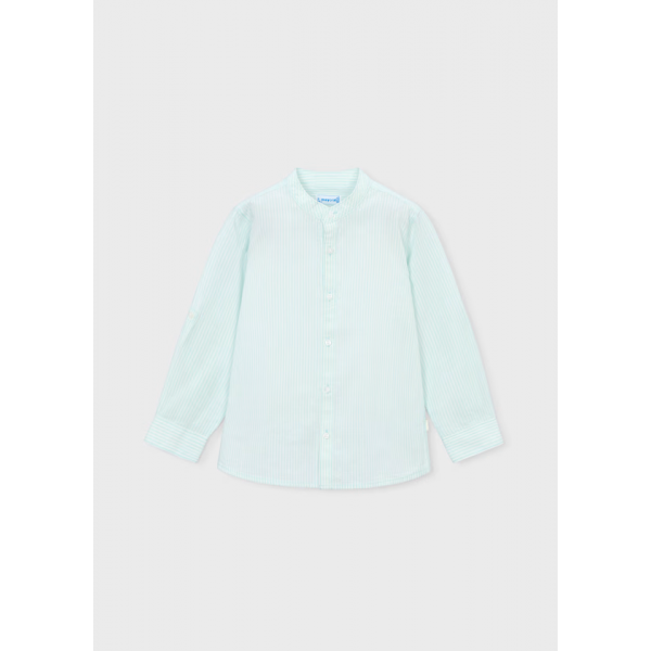 Mayoral Πουκαμισο ριγέ Μέντα 26-03121-043