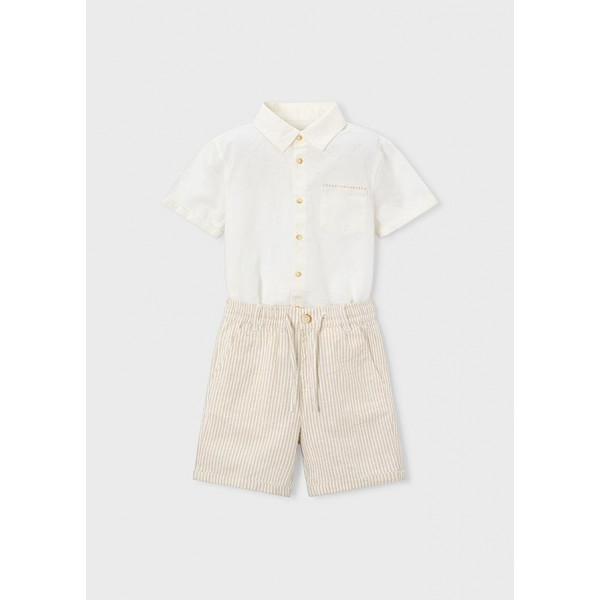 Mayoral Σετ βερμουδα λινη suiting Βρώμη 26-03217-015