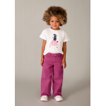 Mayoral Παντελόνι καπαρντινέ wide leg Ροδοπέταλο26-03588-026