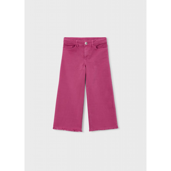 Mayoral Παντελόνι καπαρντινέ wide leg Ροδοπέταλο26-03588-026