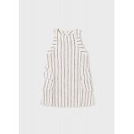 Mayoral Φόρεμα Ριγέ Μπεζ 26-03929-024